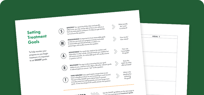 SMART goals worksheet example