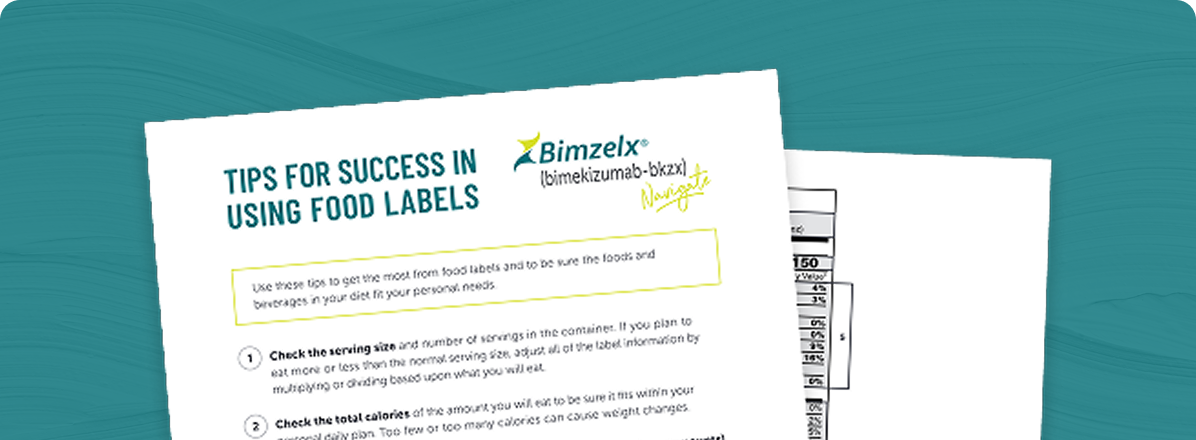 food label reading tips sheet example