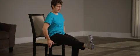 seated leg lift example